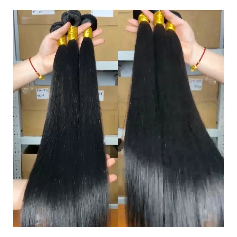 Best Selling Peruvian Virgin Human Hair Extensions Bundle Vendors Real Hair Extension Straight Bundles with Closure Make Wigs