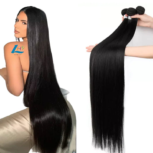 Best Selling Peruvian Virgin Human Hair Extensions Bundle Vendors Real Hair Extension Straight Bundles with Closure Make Wigs